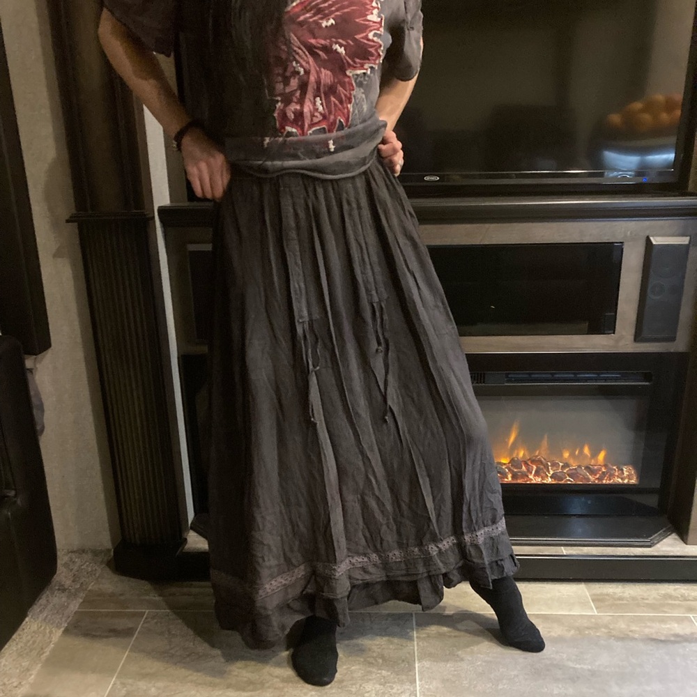 Elegant faded grey Skirt - Picture 13 of 14